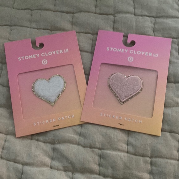Stoney Clover heart patches